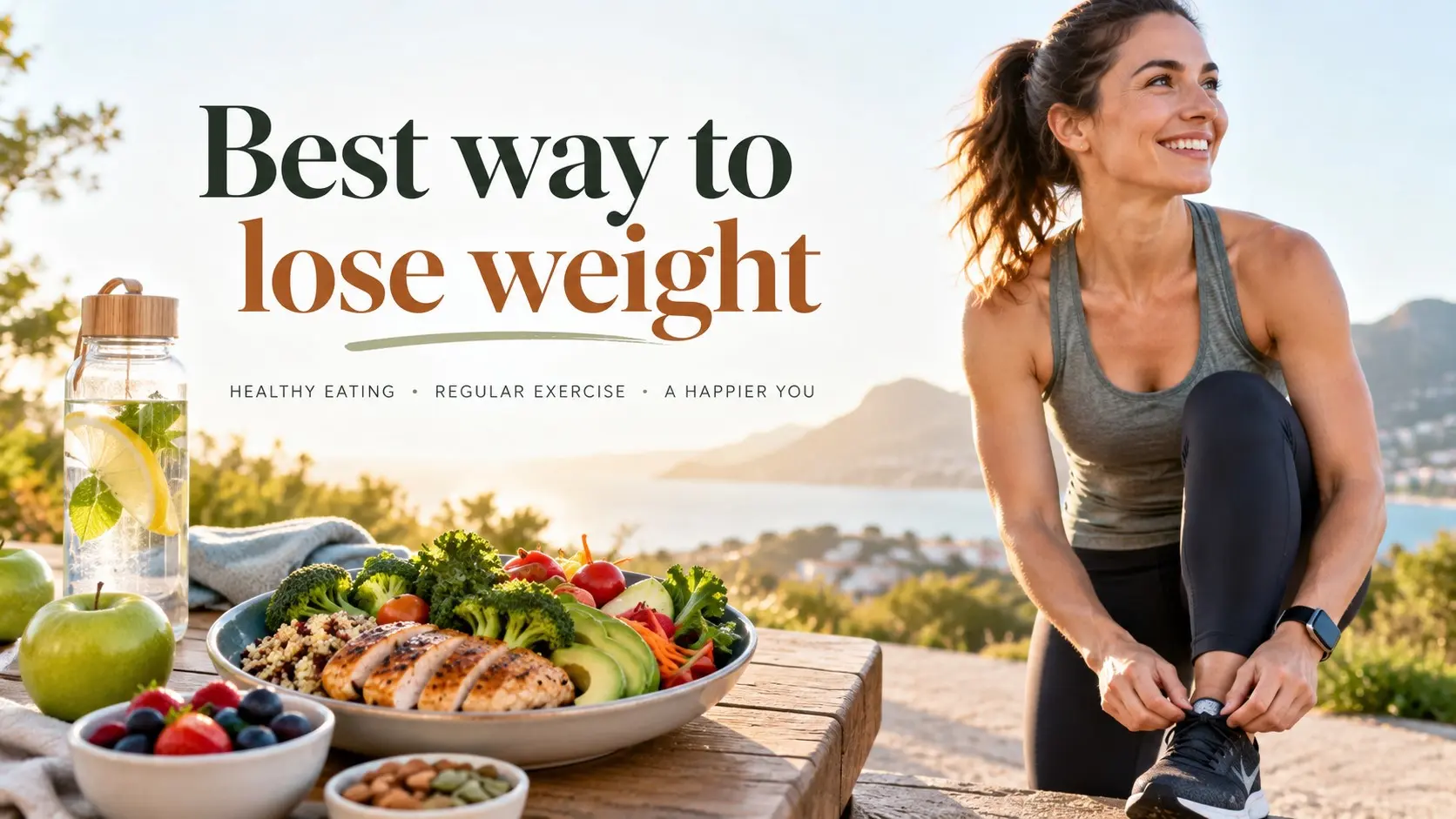 Best way to lose waist fat with healthy nutrition, walking, strength training, sleep, waist tracking, and sustainable overall fat loss.