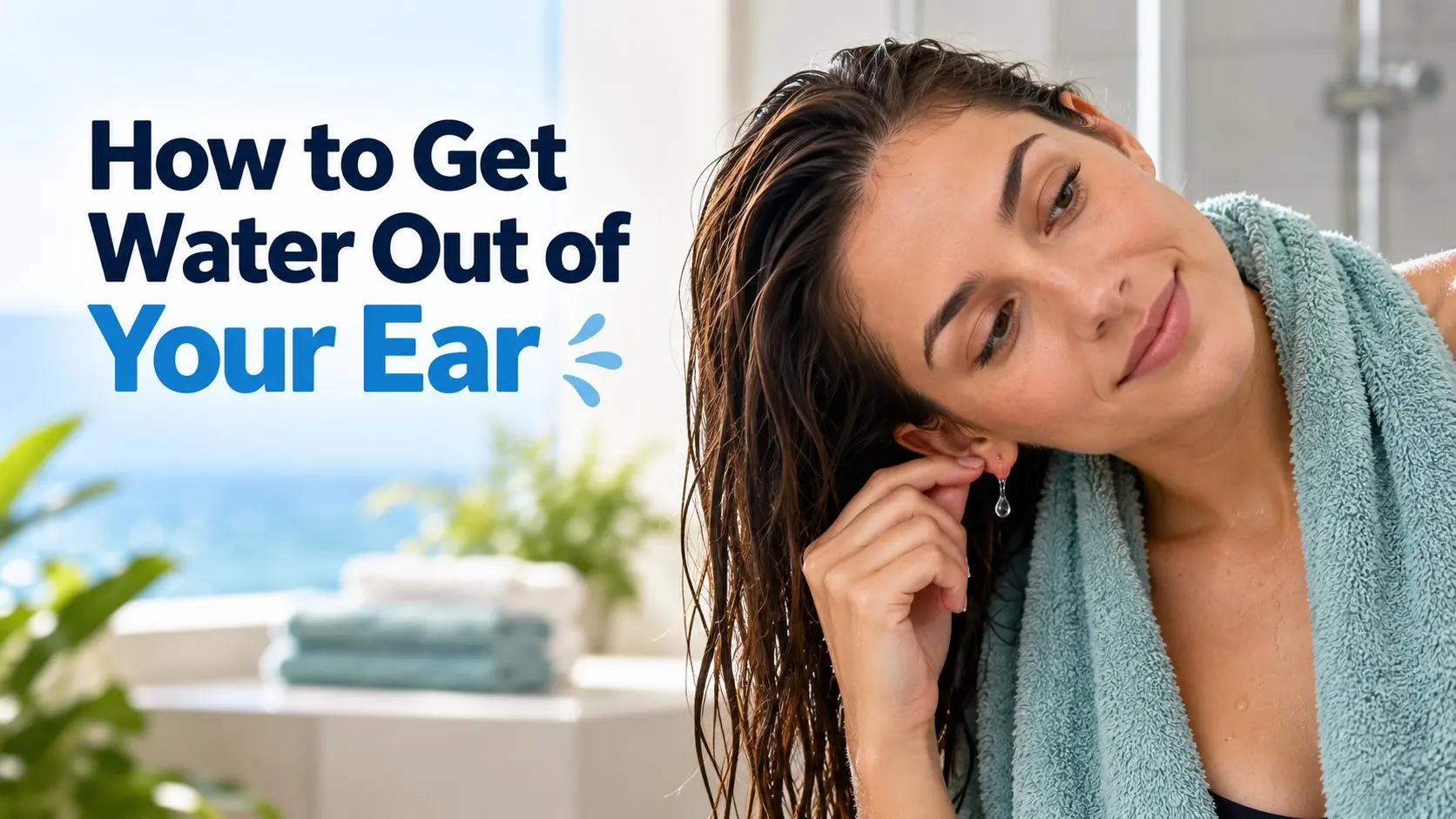 How to Get Water Out of Your Ear safely after swimming or showering