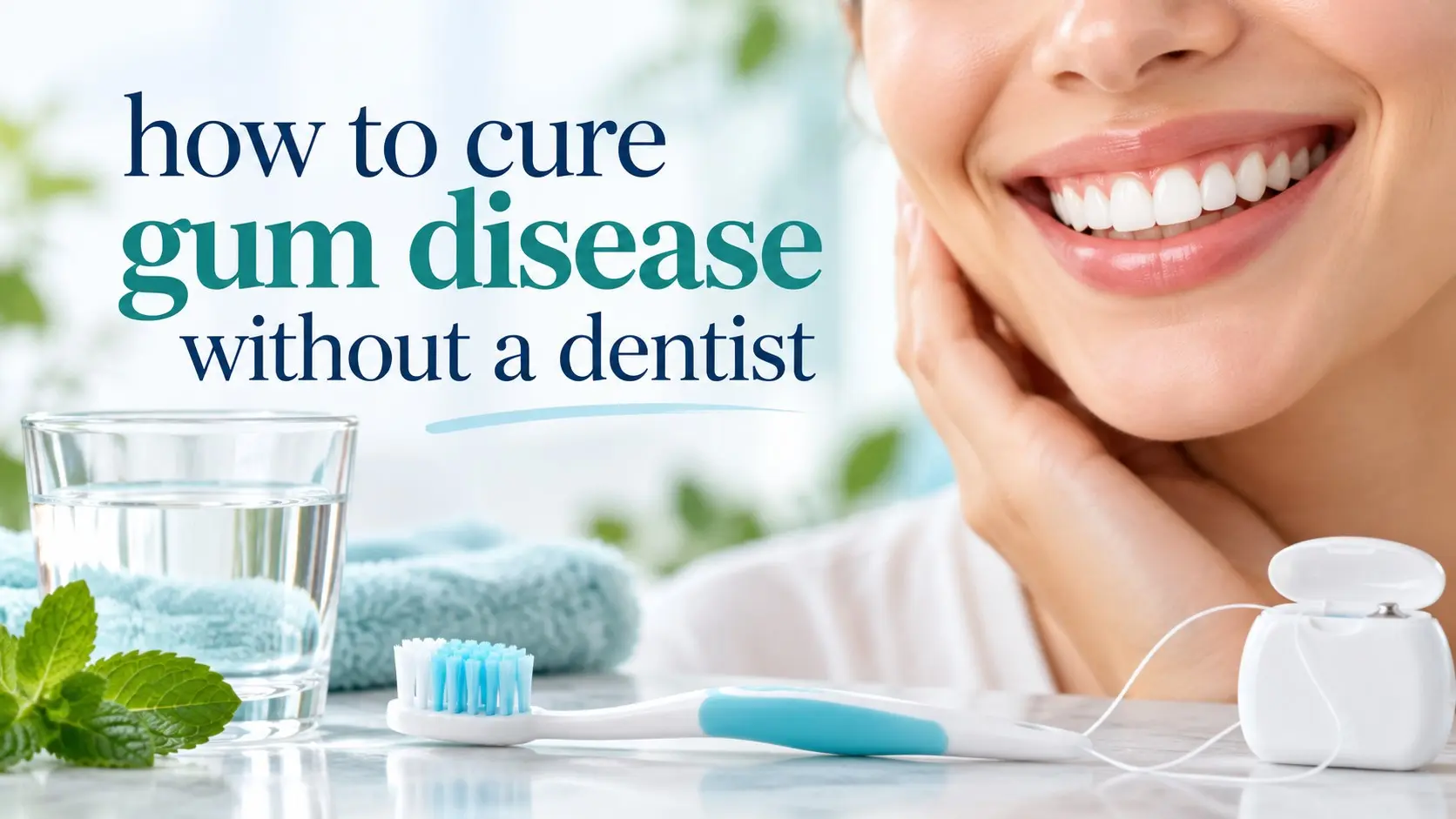 How to cure gum disease without a dentist with safe home care for gingivitis and signs that require professional treatment