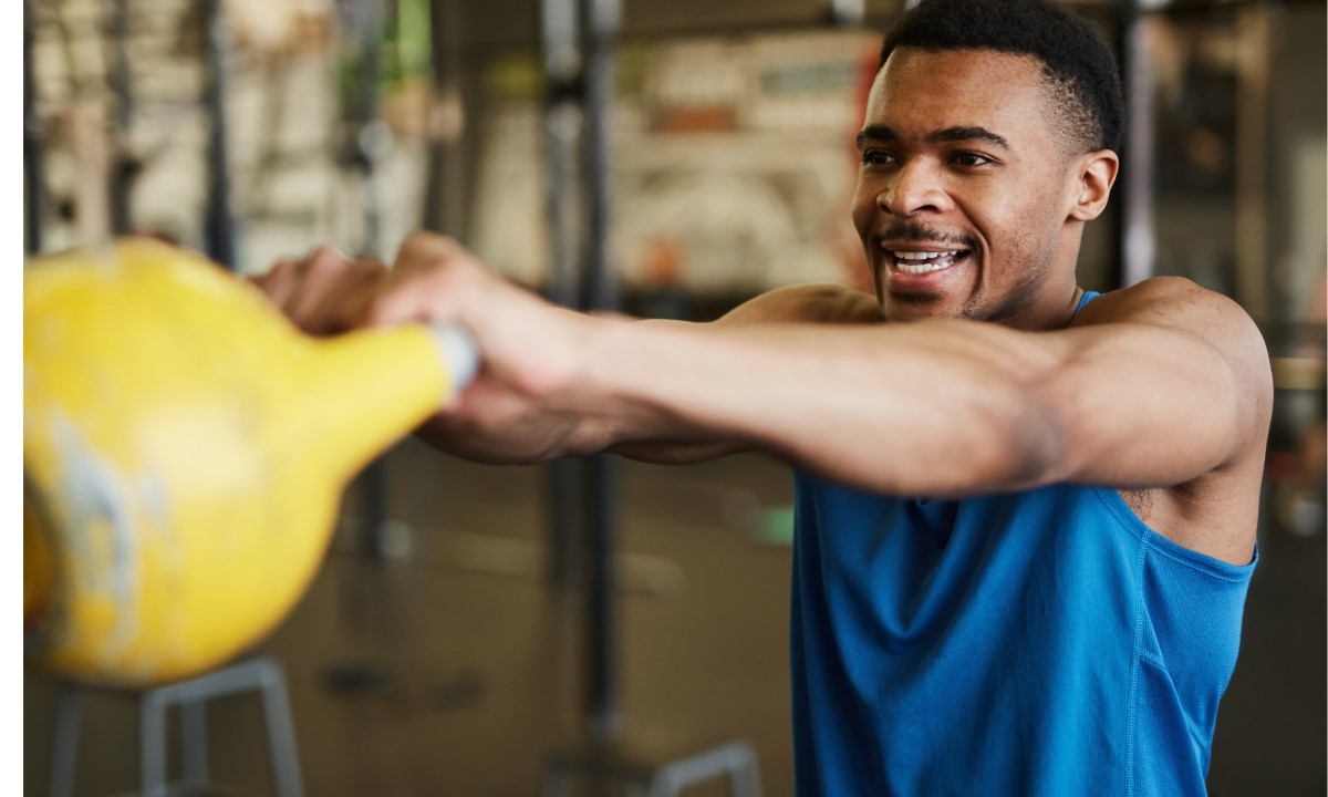 Double Kettlebell Alternating Swing