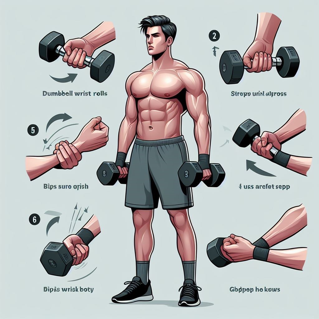 Dumbbell Wrist Rolls