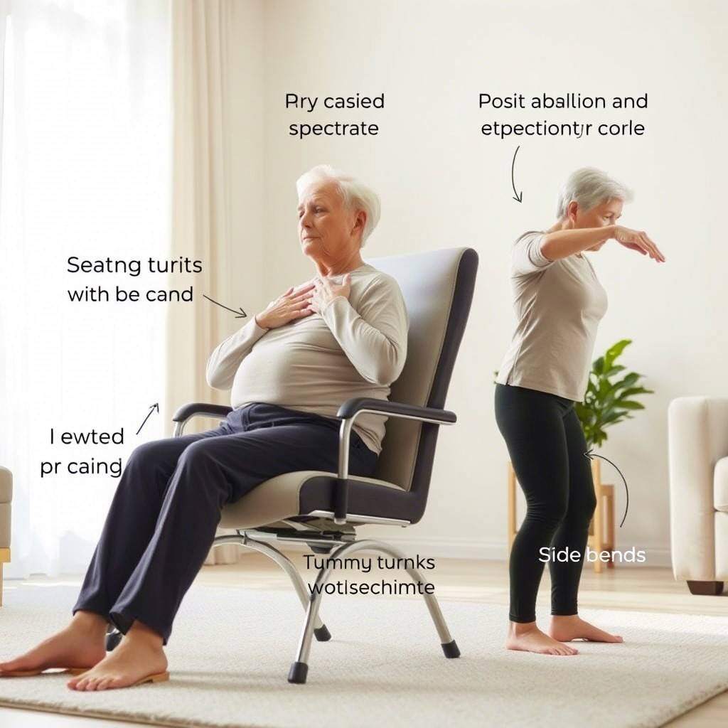 Core Chair Exercise for Seniors