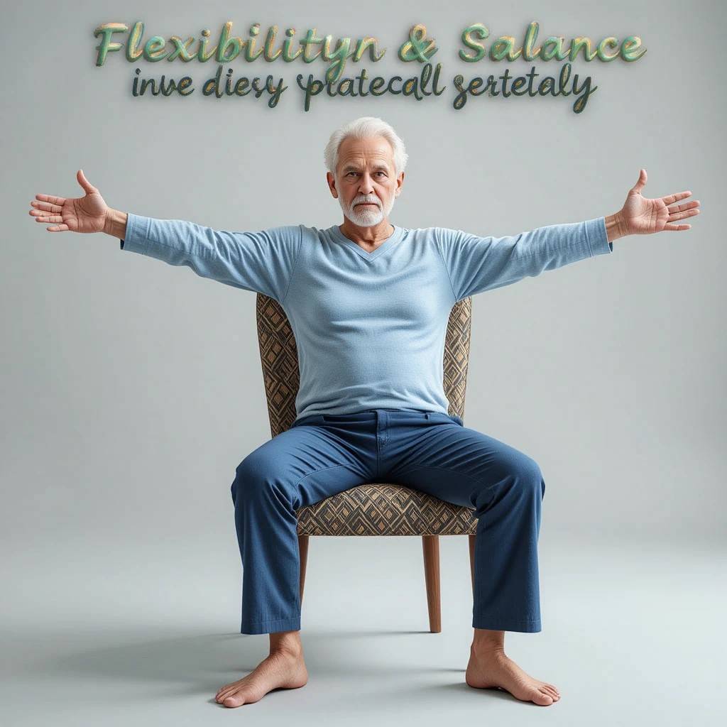 Flexibility and Balance Chair Exercise for Seniors