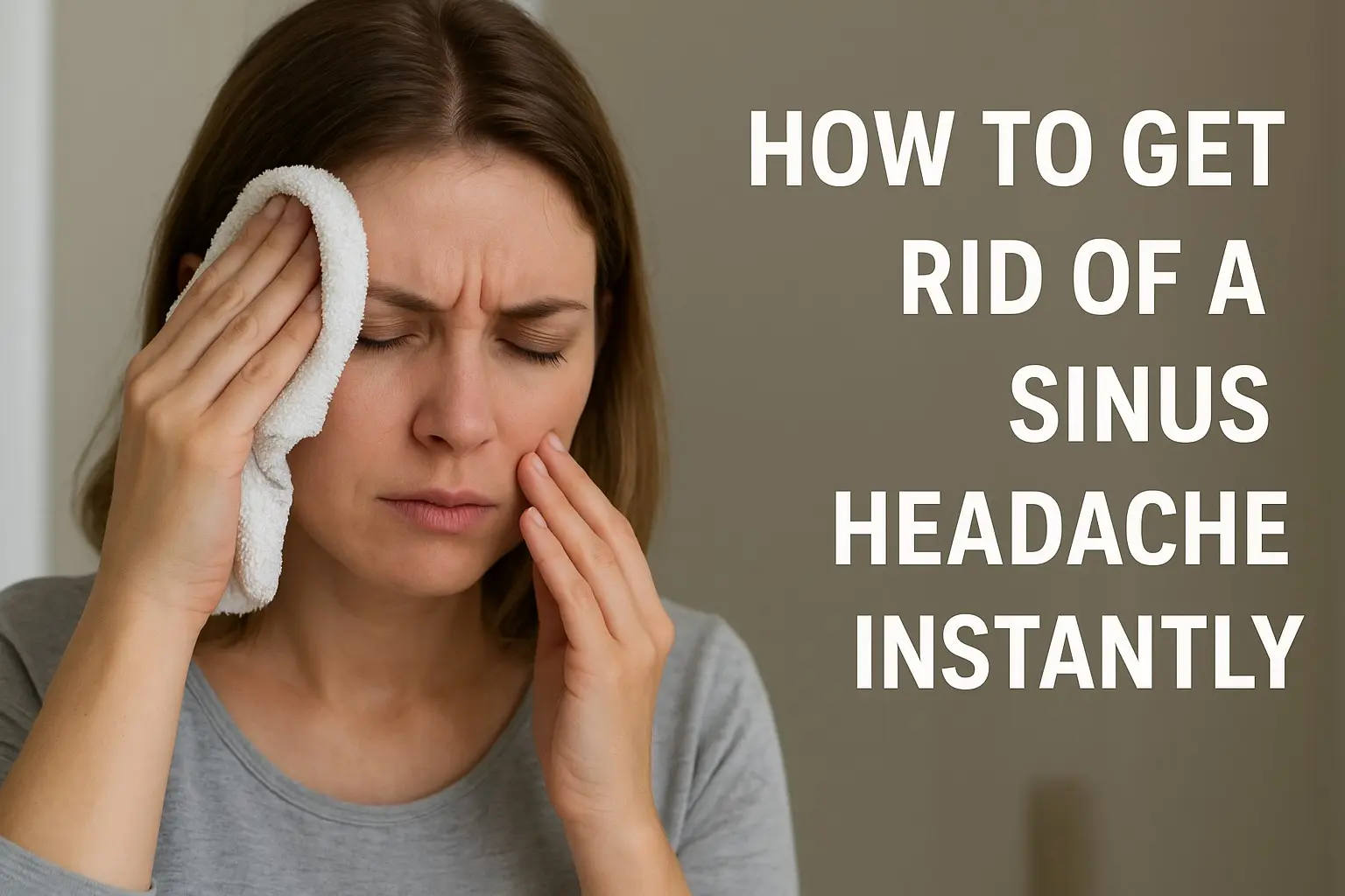 How to Get Rid of a Sinus Headache Instantly