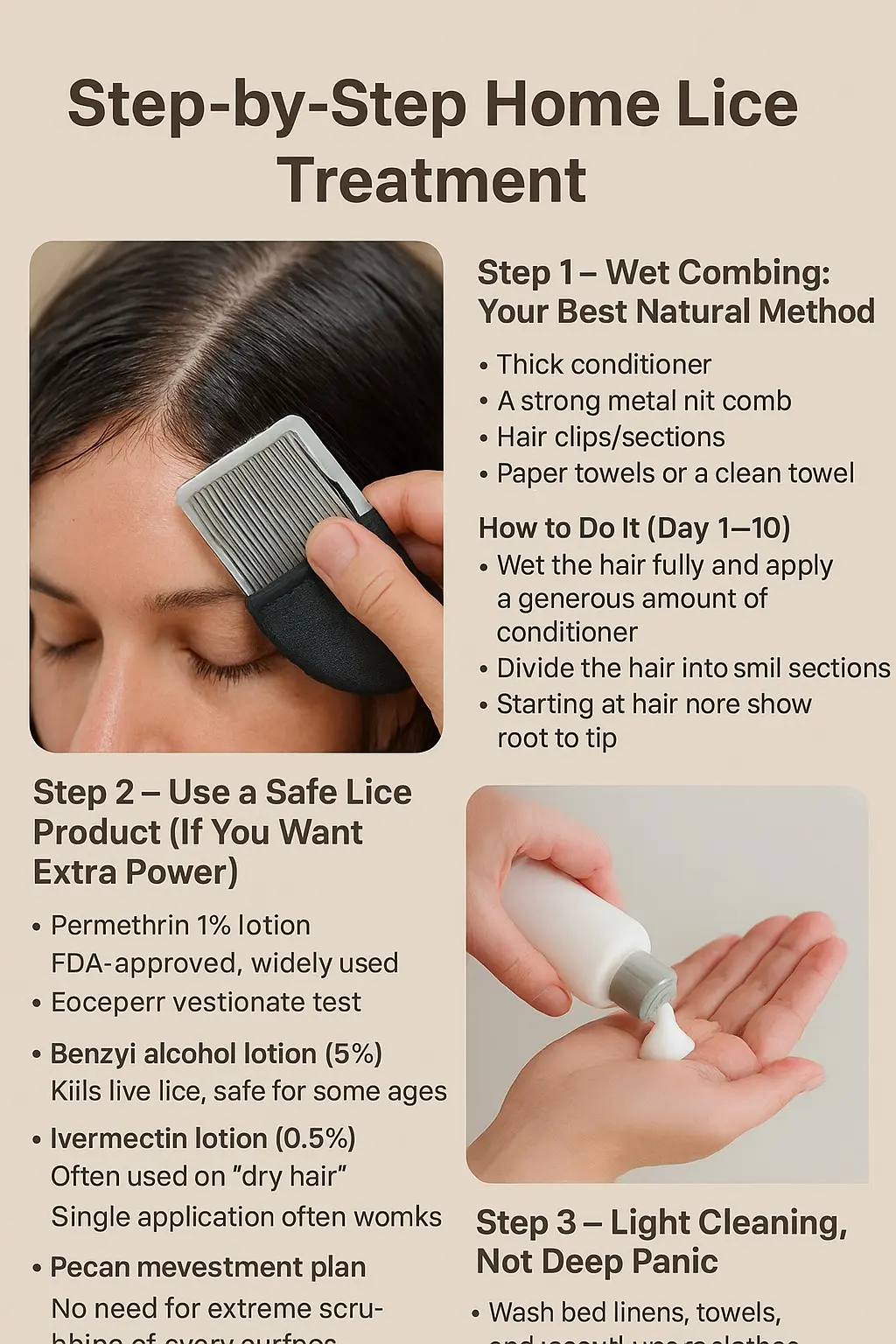 Step-by-Step Lice Treatment at Home 